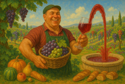 Rotwein im Bach: Schlaraffenland?
