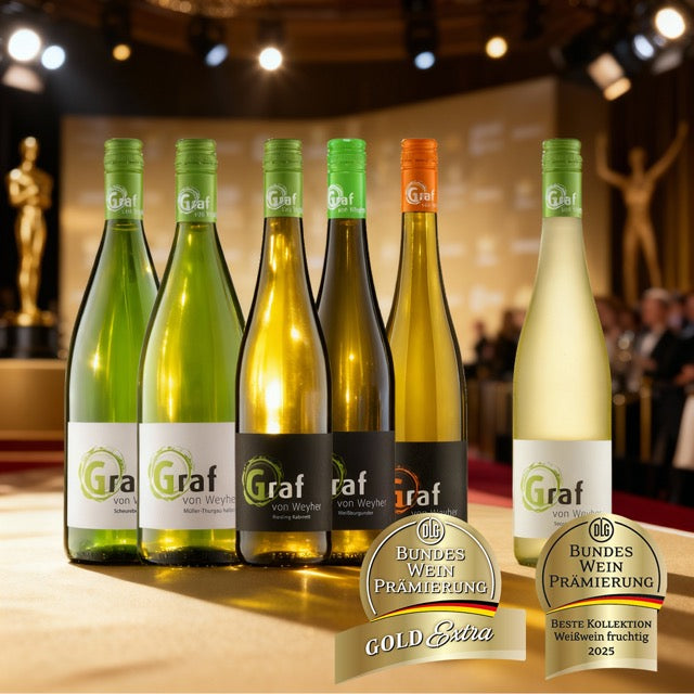 Foto: Beste Kollektion Weissweine fruchtig  2025 Weingut Graf von Weyher Pfalz DLG BWP