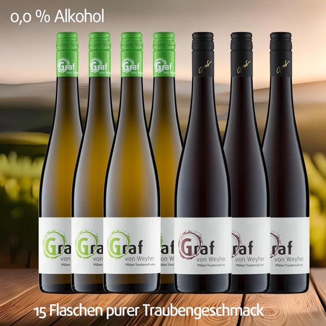 0,0 % Alkohol Traubensaft Paket